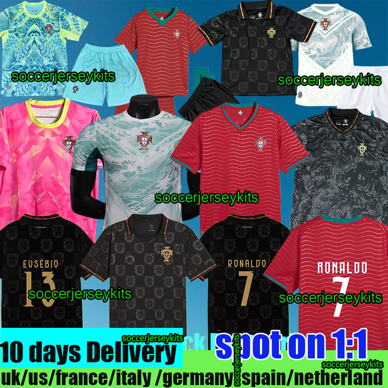 25 26RONALDO Portugal soccer jerseys Portuguese Bruno FERNANDES R. LEAO Portuguesa kit 2025 2026 Joao Felix Football shirt BERNARDO Men Women Kids Kit