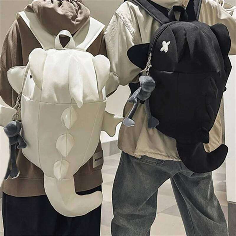 Men Women Backpack, Trendy Shark Shaped Large Capacity School Backpack Daily Bag for Casual StreetPendant Not Included Z260124