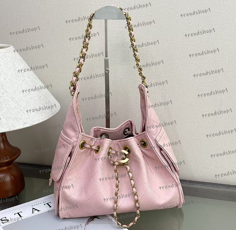 mirror quality 25 hobo bag 25c handbag master medium tote bag with drawstring women clutch chain shoulder purse luxury bags