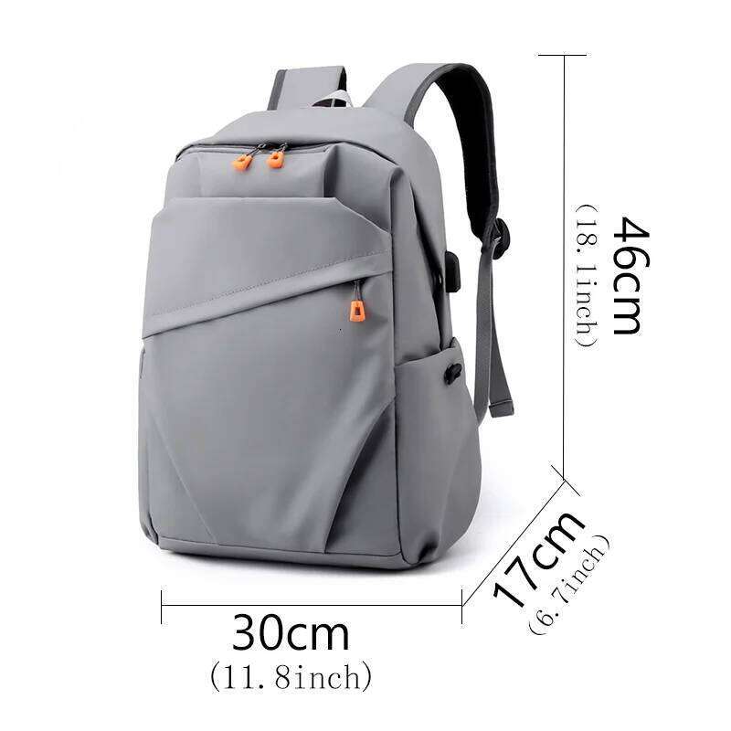 Stylish simple backpack - lightweight, large capacity with laptop compartment, suitable for school, travel and work Z260124