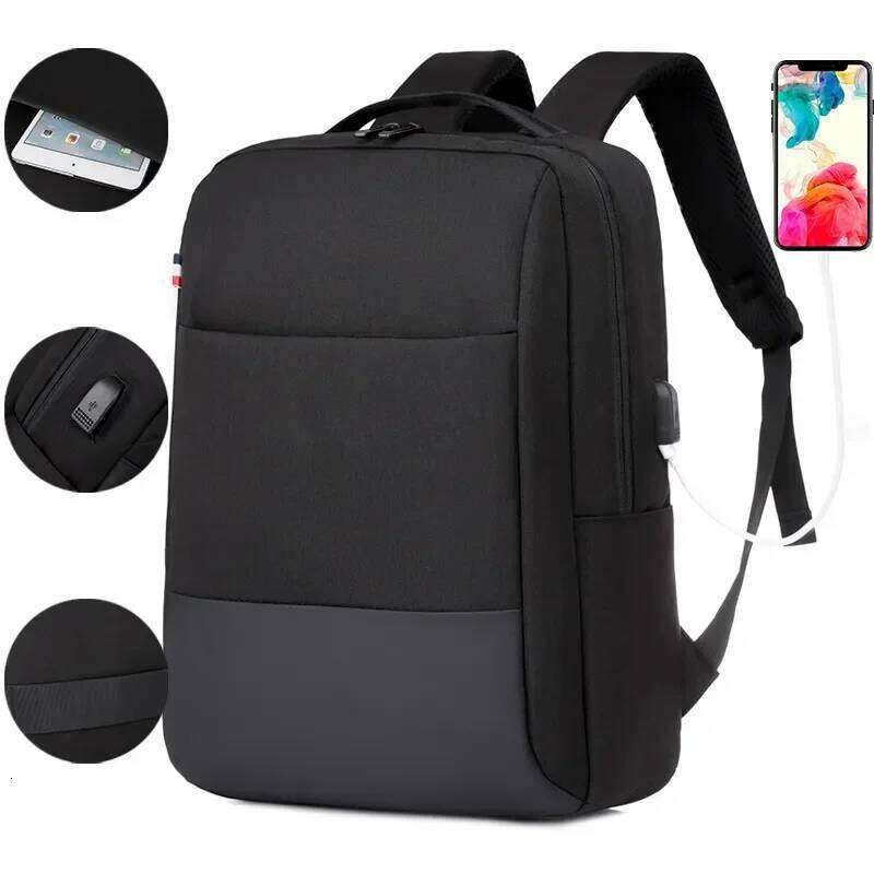 Large Capacity Laptop Men's Multifunctional Waterproof 15.6-inch School Business Leisure Travel Backpack Z260124
