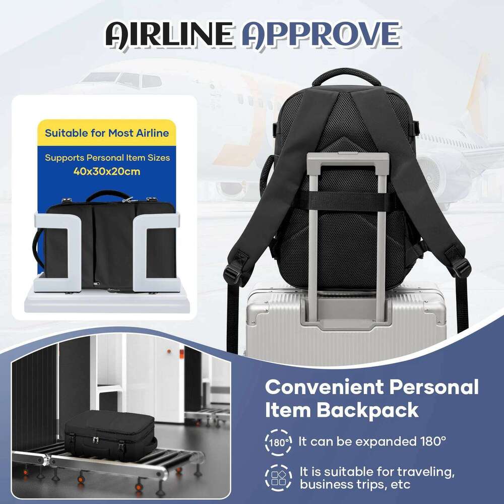 Ryanair Aircraft Cabin 40x30x20 Backpack, Hand Luggage Travel Bags Business Laptop Women Men Backpack Work Bag Z260124