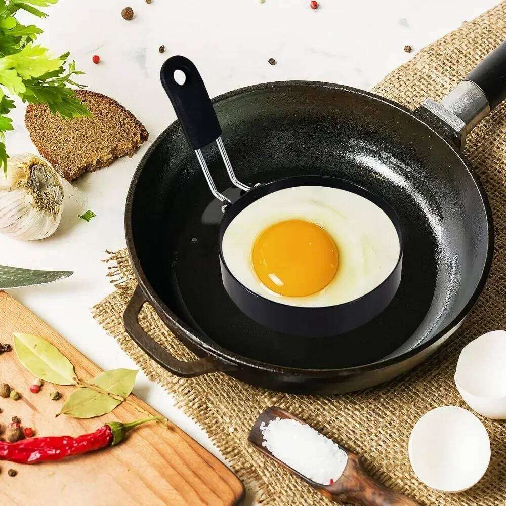 Anti-scald Fried Ring Professional Stainless Steel Nonstick Round Pancake Mold Cooking Egg Mould Breakfast Sandwich Tools