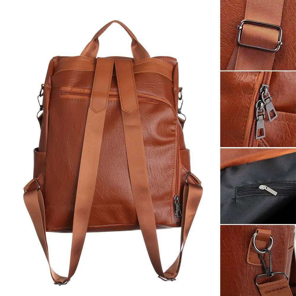 Anti-theft Design Backpack Casual Daypack Outdoor Female Rucksack Women Shoulder Travel Multi-function Bags Z260124