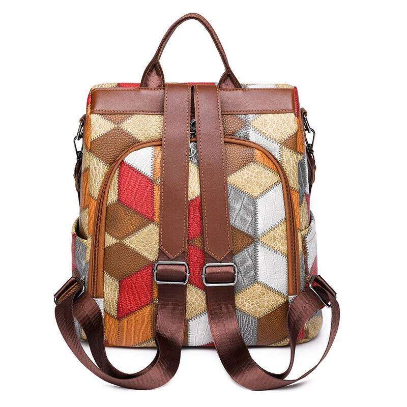 Anti-theft Waterproof PU Leather Women Backpack Female Travel Bag Casual Schoolbag For Teenage Girls Multi-pocket Bookbag Z260124