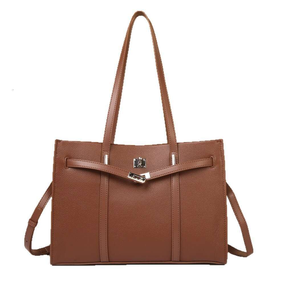 Famous Brand Luxury Shoulder Bags Genuine Leather Large Capacity Tote For Women Trendy New First Layer Cowhide Bag SENYY