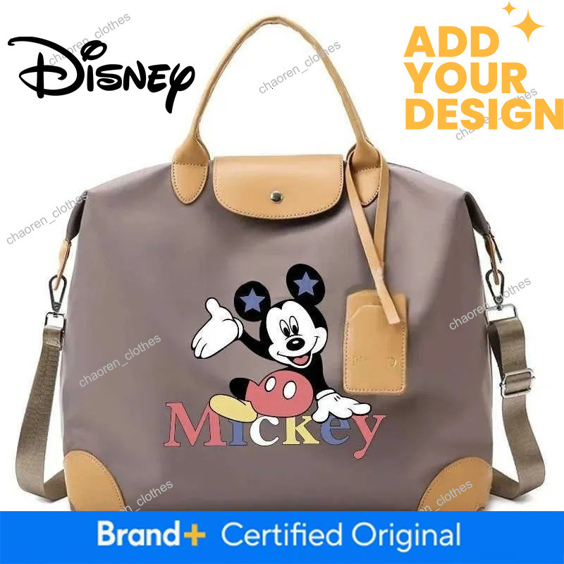 Disney Cartoon Mickey Minnie Mouse Cute Portable Large Capacity Travel Outdoor Tote Storage Bag Birthday Gifts H251223