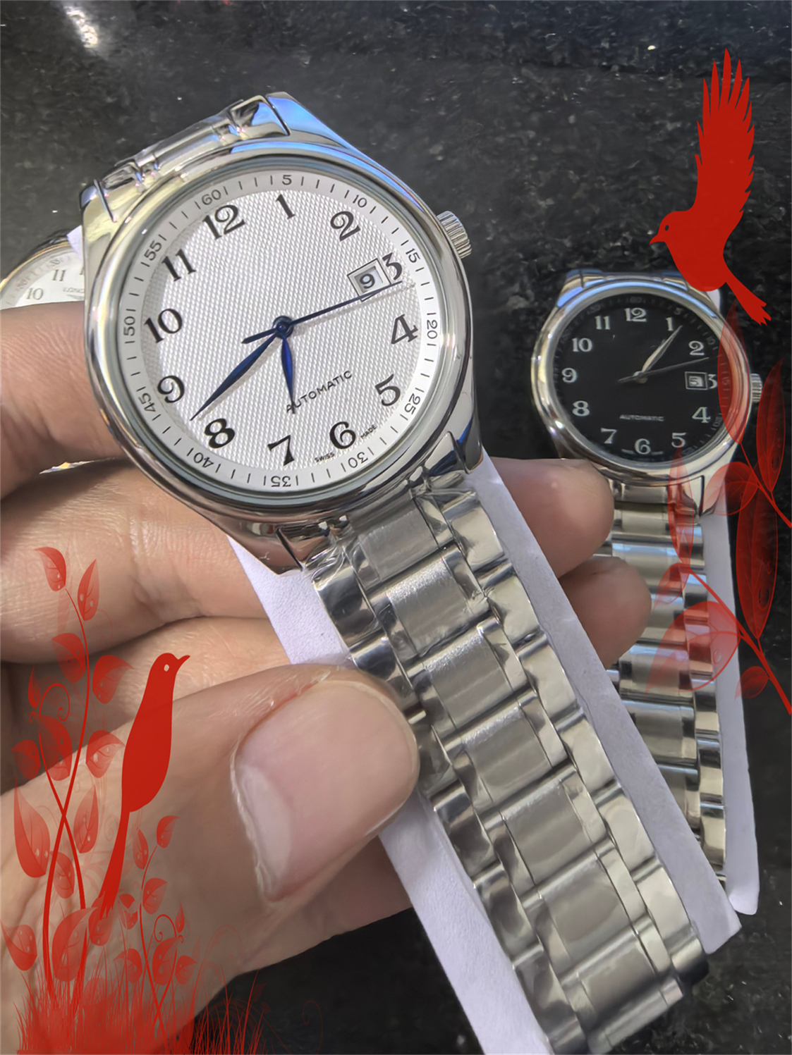 Mens LONGINity MASTER Automatic Movement watch multifunction Wristwatch Designers Men Watches Stainless Steel Wristwatches Montre de luxe #558