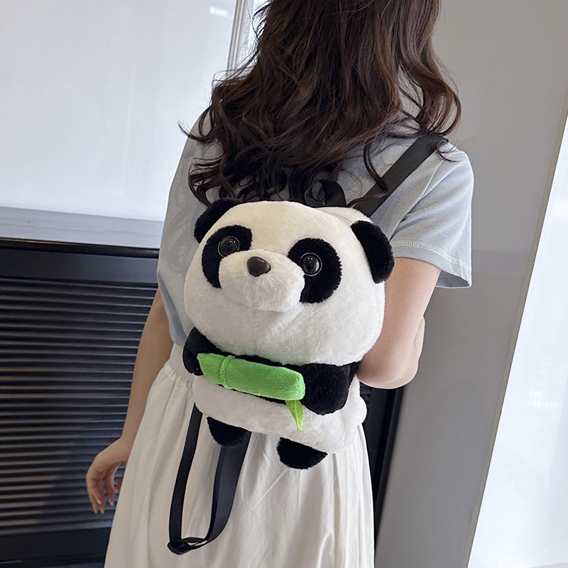 Cute Plush Toy Backpack Cartoon Panda Gift Children's School Bag Claw Machine Doll