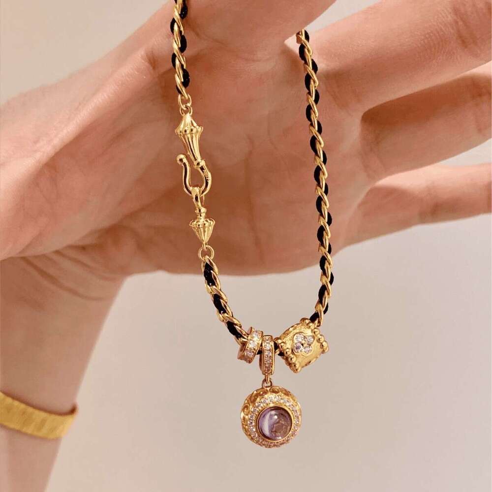 Designer Bracelets Jewelry Jewelry Style Fashion Versatile Black High-Value Gold Running Ring Bracelet Elegant High-End Jewelry Birthday Present for H