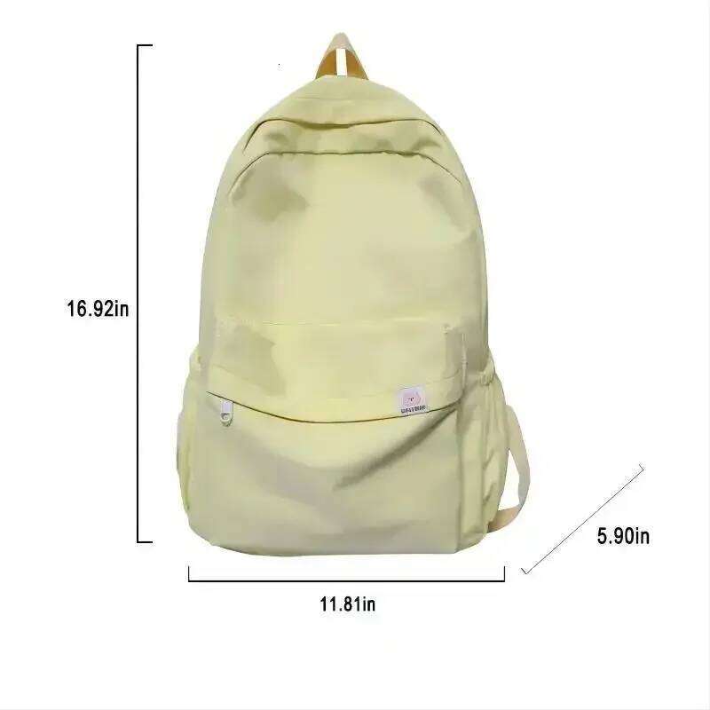 New Waterproof Nylon Women Backpack Female Travel Bag Backpacks Schoolbag for Teenage Girls Solid Color Bookbag Z260124