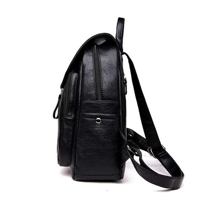 Travel Large Backpack PU Leather Handbag Schoolbag For Girls Women's bag Female Shoulder Back mochila Z260124