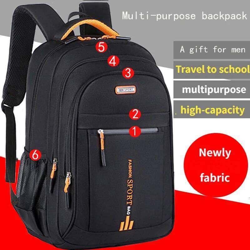 Spring new male leisure business travel backpack Large capacity junior high school female computer men's bag Z260124