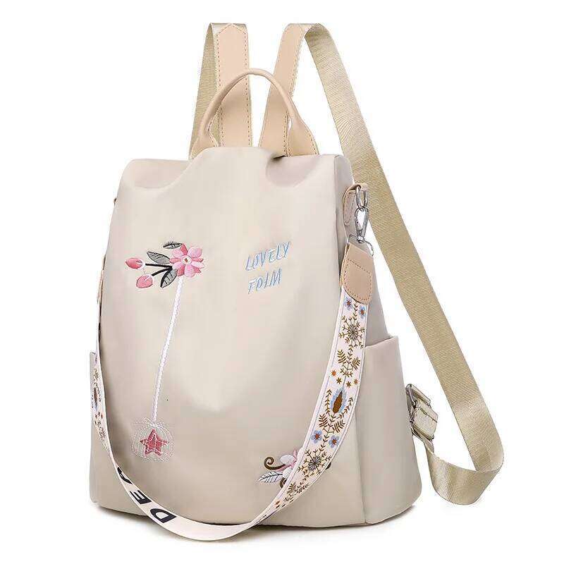 Waterproof Oxford Backpack Female Embroidery Rucksack Large Capacity Travel Bags New Student School Bag Casual Lady Knapsack Z260124