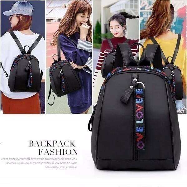 Women Backpacks Fashion LOVE Casual Shoulder Bag Back Pack School Backpack Z260124
