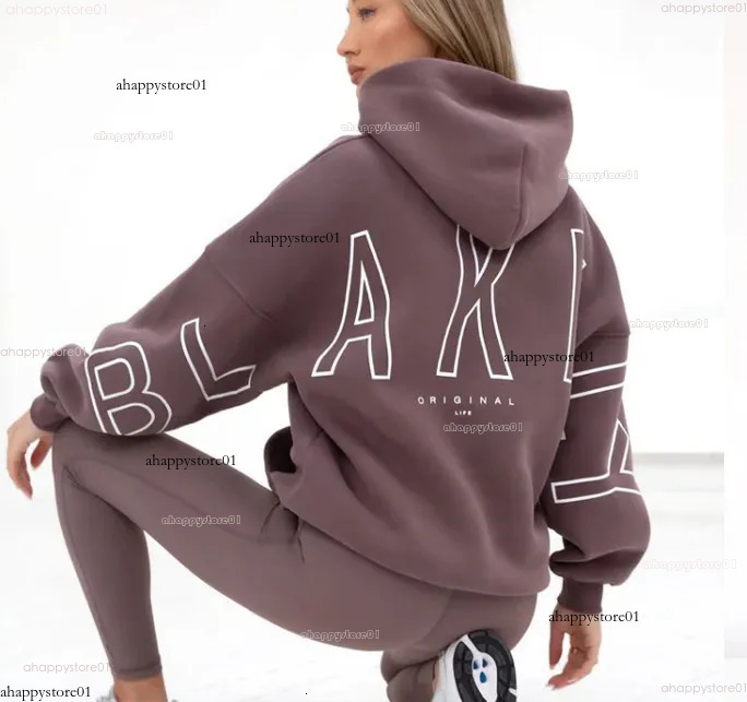 Blakleyly Hoodie Womens Designer Woman Y2k Loose Pullover Sweatshirts Letter Print Casual Fleece Thickened Long Sleeve Hip Hop Hoodie Women b72