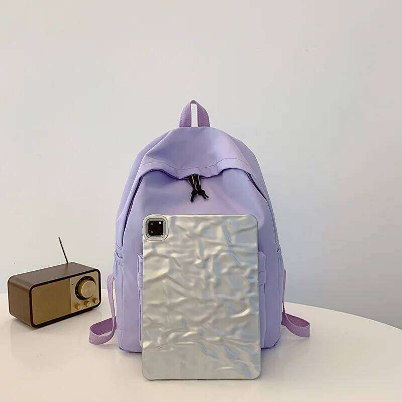 1 PC Bag Sets Daypacks Durable Nylon Handbag Women Fashion Backpack Casual Large Capcity For College students Z260124