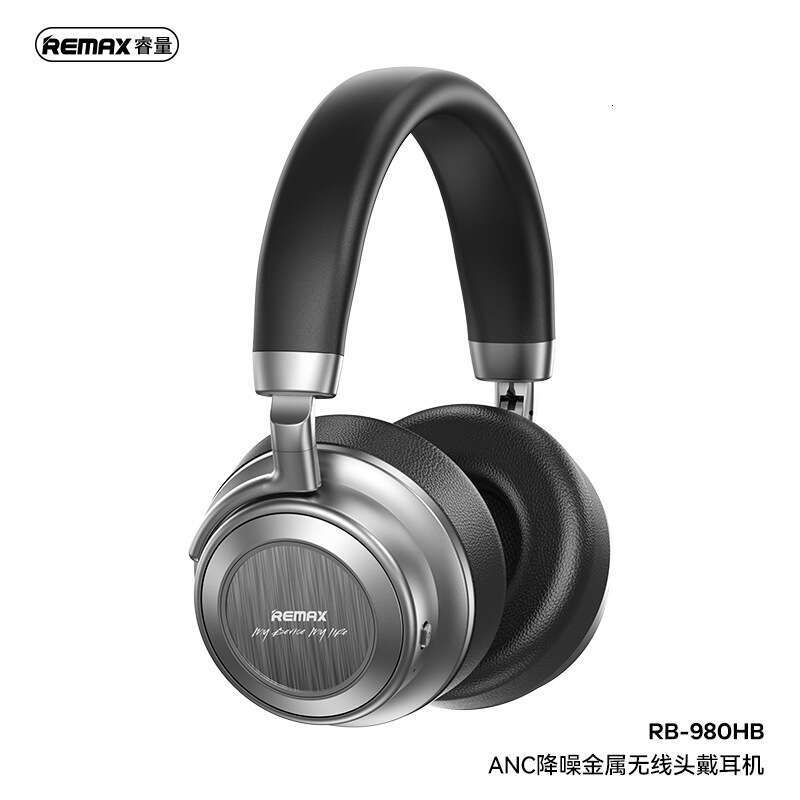 Famous Brand REMAX Metal ANC Noise Reduction Wireless Bluetooth Headphone High Quality Low Latency Gaming Headset RB HB CKS