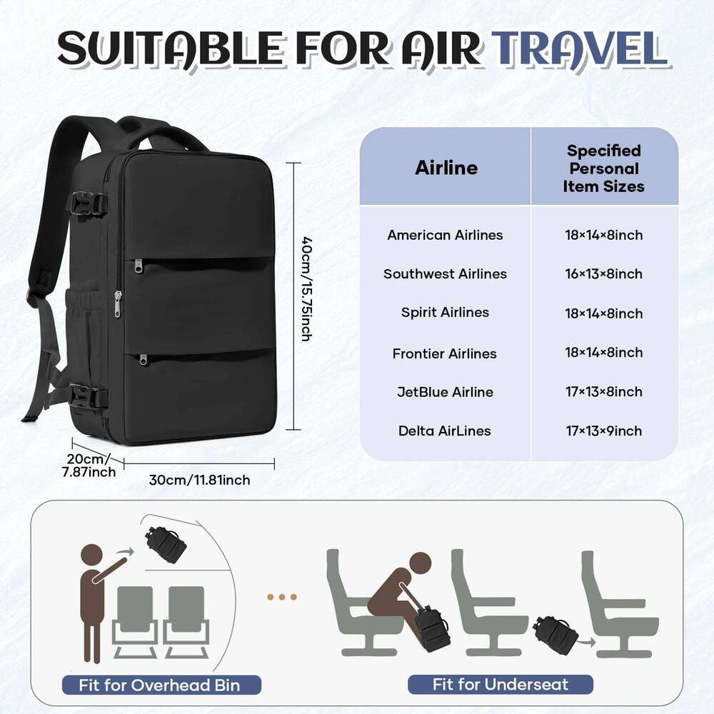 Ryanair Aircraft Cabin 40x30x20 Backpack, Hand Luggage Travel Bags Business Laptop Women Men Backpack Work Bag Z260124