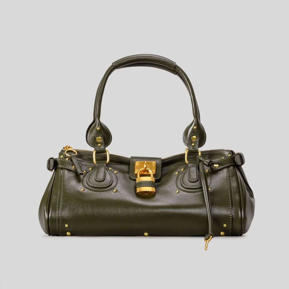 women paddington padlock shoulder bag design large tote bag classic black beige camel 2026 new K251121