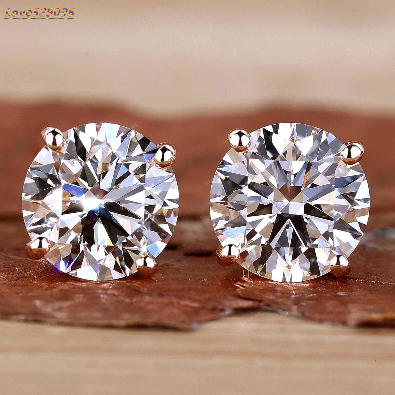 IGI Certified Vvs Lab Grown Diamond Earrings Stud Custom 14K 18K Gold 925 Silver Lab Created Diamond Earring Jewelry Men Women