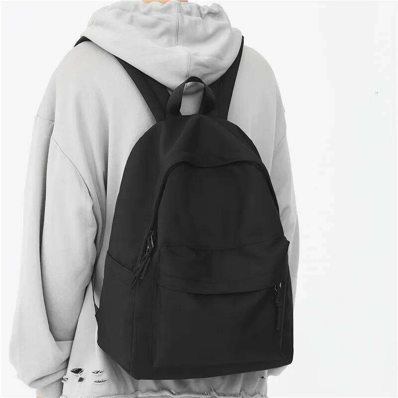 Simple Pattern Woman School Backpack Man College Student Travel Rucksack A4 Book Schoolbag For Teenage Girl Boy 2023 New Mochila Z260124