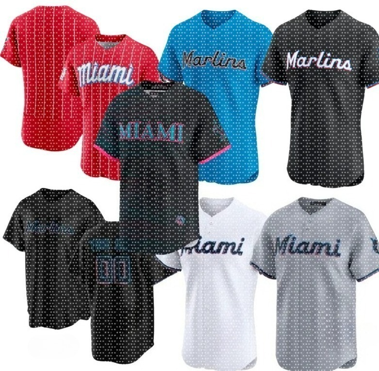 MLB Jersey Custom Marlins Baseball Jesus Sanchez Sandy Alcantara Otto Lopez Kyle Stowers Xavier Edwards Jonah Bride Nick Fortes Connor Norby Eury Perez