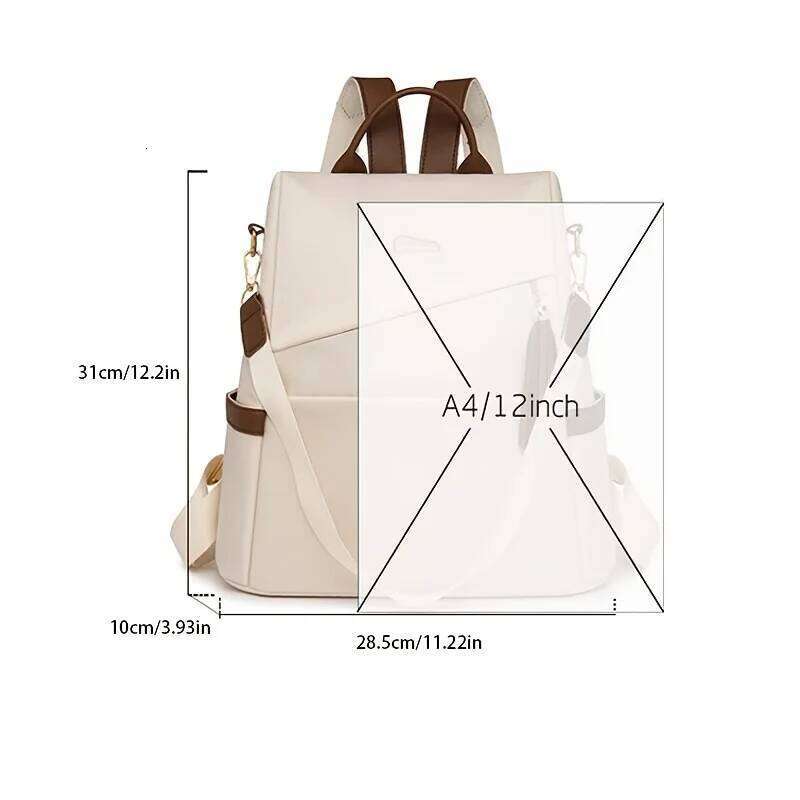 Luxury Women's Backpacks Waterproof Nylon Shoulder Bags Large Capacity Zipper Travel Backpack Commuting Z260124