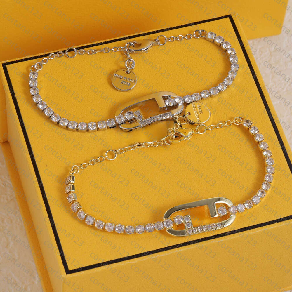 Designer Bracelet With Gold Plated Diamond Enamel Beaded Women Bracelets Wedding Chain Luxury Jewelry