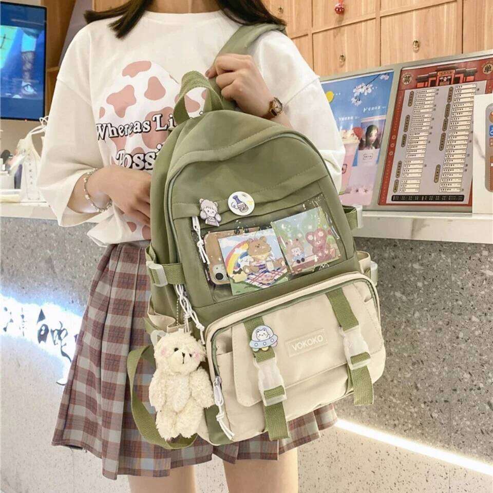 Kawaii Women Backpack Waterproof School Bag For Teenager Girl Student Bookbag Laptop Rucksack Cute Female Travel Bagpack Z260124