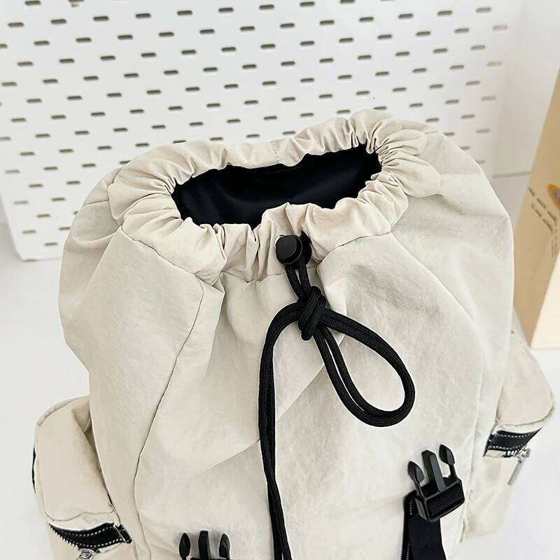 Large Capacity Drawstring Backpack - Lightweight, casual style, adjustable shoulder straps, perfect for travel, sports,commuting Z260124