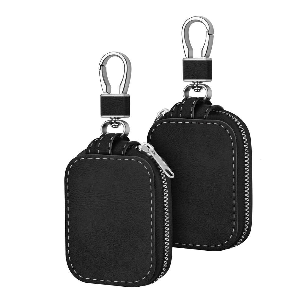 Earphone Case Classic Pattern PU Leather Pouch With Carabiner For Apple AirPods Pro 3 2 Huawei Samsung Headphones