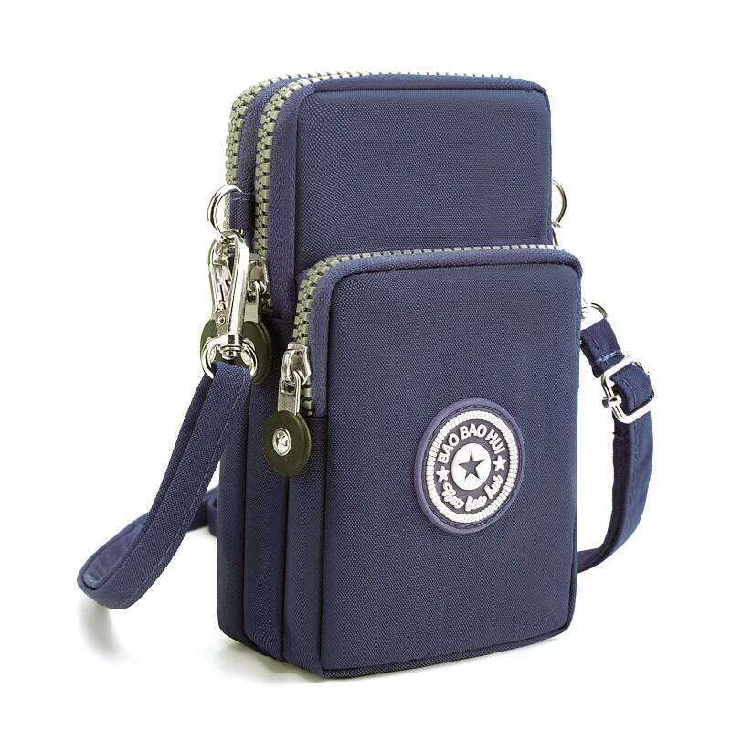 Sports Arm Bag, Women Mobile Phone Bag Running Messenger Purse Wallet, Women's Shoulder Cross Body Bags Multi Layer Zipper Pouch - view 3