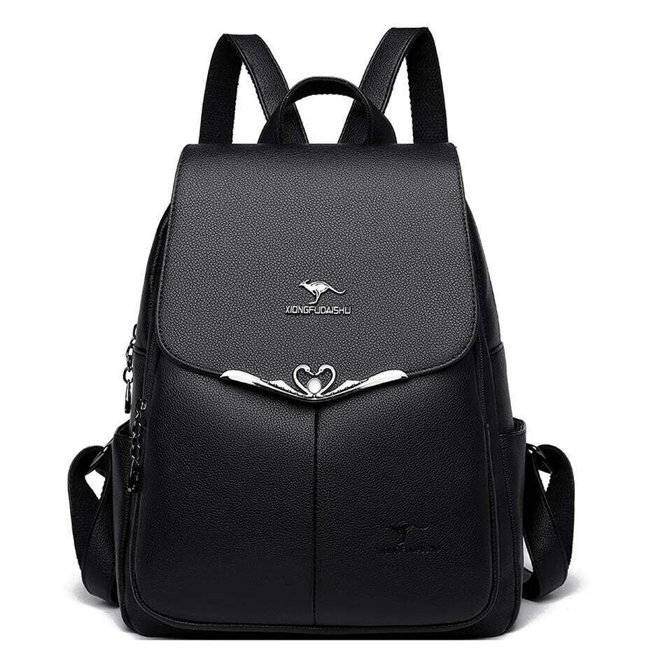 Luxury Fashion for Women School Bags Pu Leather Female Large Capacity Travel Bagpack Ladies Laptop Backpack Z260124