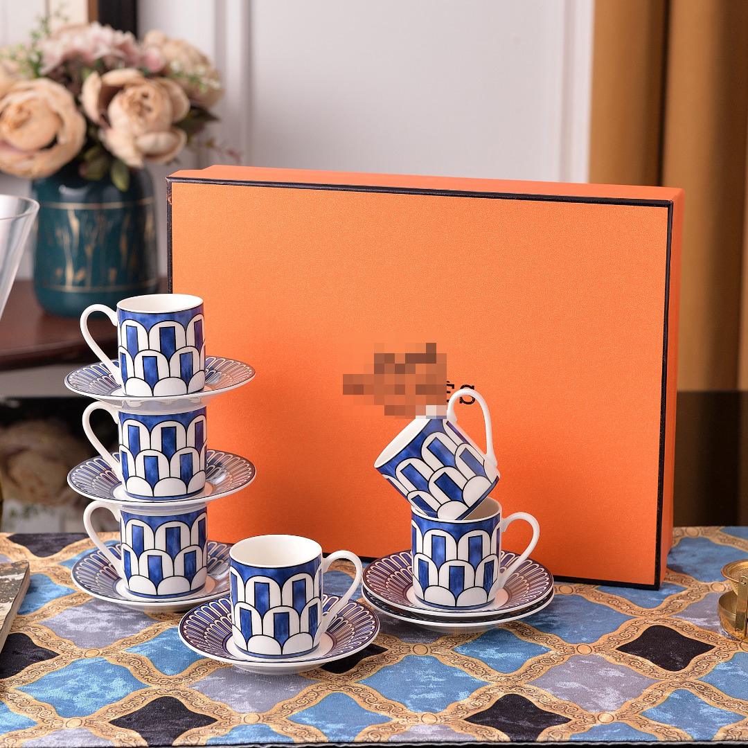Sleek Bone China Espresso Cup Set - Great for Sophisticated Coffee Experiences, High-Quality Crafted with Timeless Style
