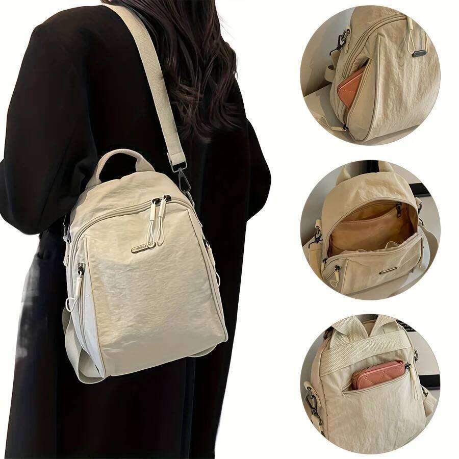 Korean Women's Crossbody Bags Large Capacity Fashion Travel Backpack Daily Commuting Shoulder Lightweight Bag Z260124