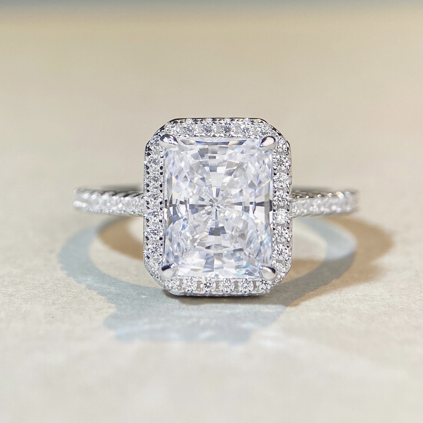 FineJewelry 18k Solid Gold 3CT VVS1 Oval Cut Lab Grown Diamond Engagement Ring Women With Certified