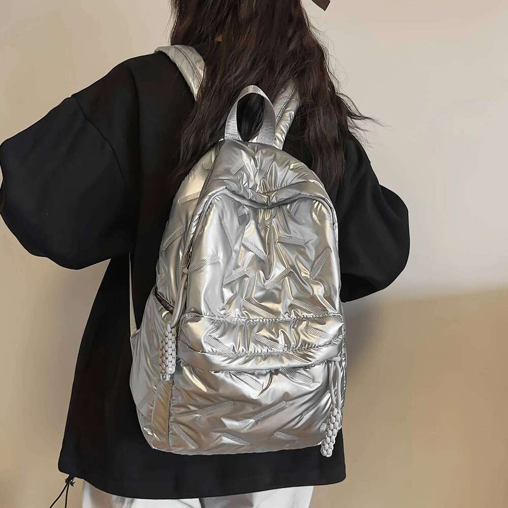 Large Capacity Women Backpacks Waterproof Nylon Fashion Travel Bag Teenagers' Schoolbag Z260124