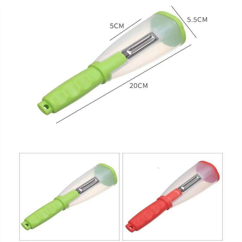 Multifunctional Peeler with Organizer Storage Type Paring Vegetable and Fruit Peeling Knife Kitchen Tools