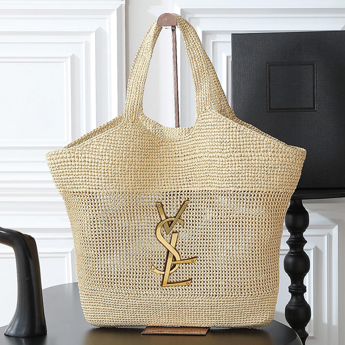 Icera Maxi Beach Bag Designer Bag Raffia Grass Tote Bags Summer Classic Raffias Straw Bags Shoulder Bag Fashion High Quality Women's handbag Luxury Bag