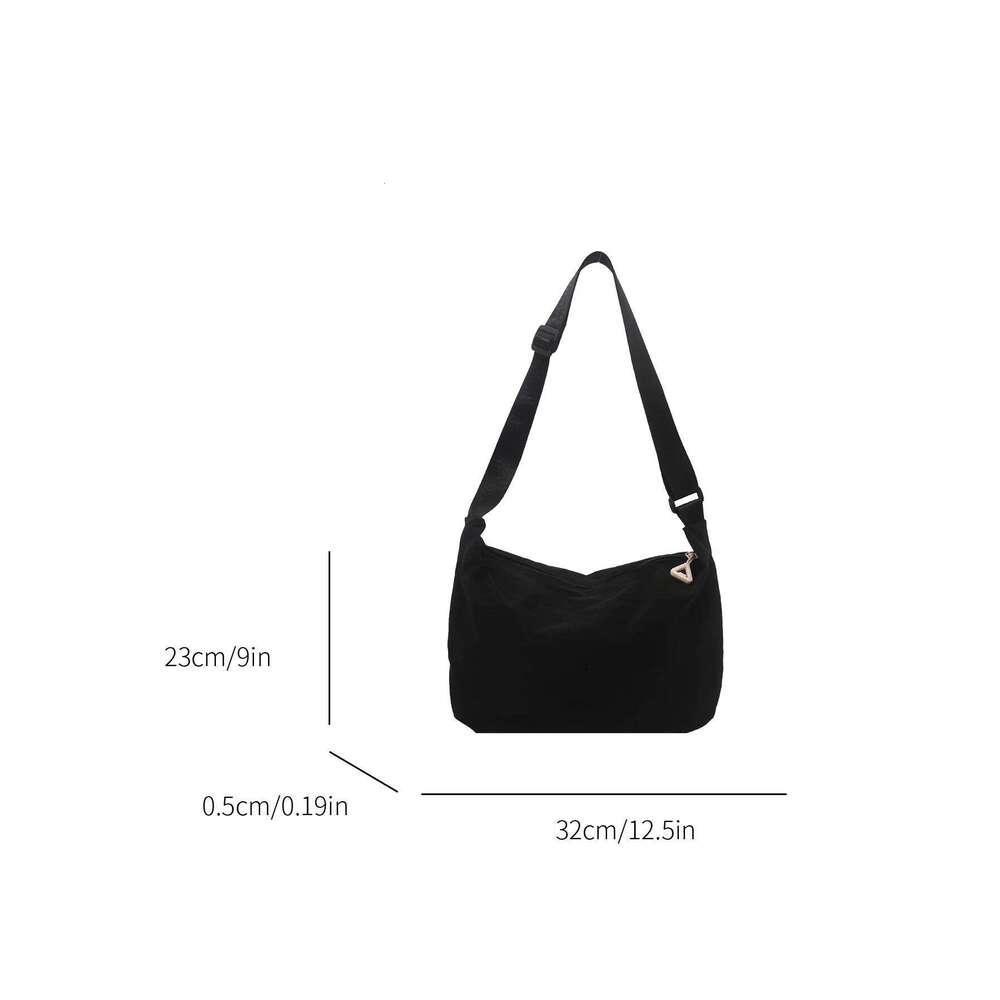 New Stylish Single-Shoulder - Solid Color Large Capacity Casual Fashionable Cross-Body Style Dumpling-Shaped Bag Z260124