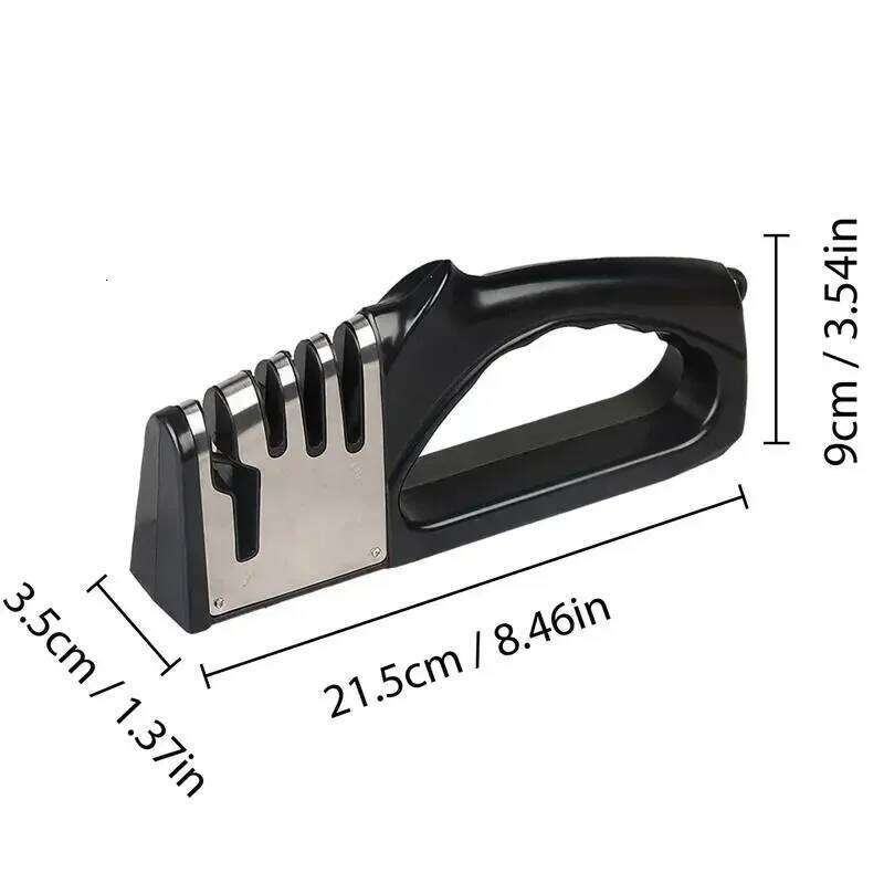 4 Segment Multifunctional Portable Non-slip Base Knife Sharpener Household Kitchen Gadgets Accessories