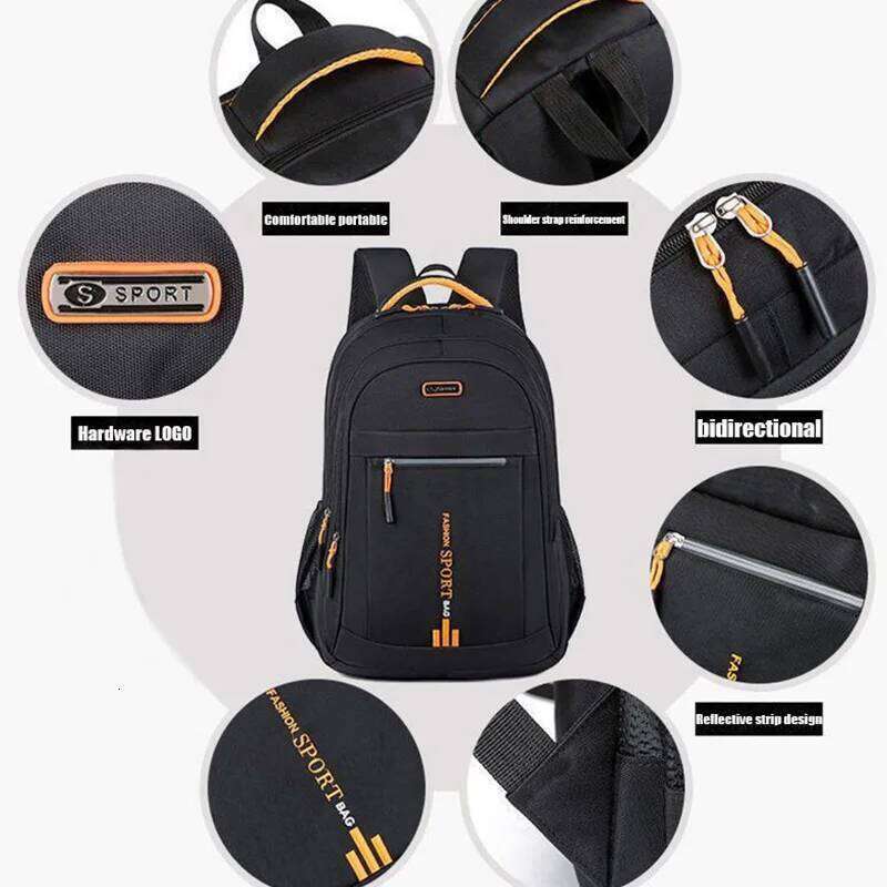 Spring new male leisure business travel backpack Large capacity junior high school female computer men's bag Z260124