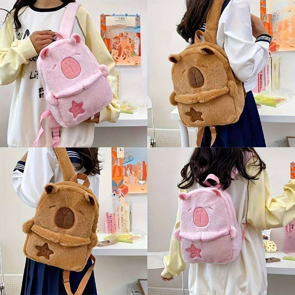 Women's Cute Capybara - Foldable Purse College, Travel, Ideal Birthday Gift Animal Lovers, Backpack for Travel Z260124