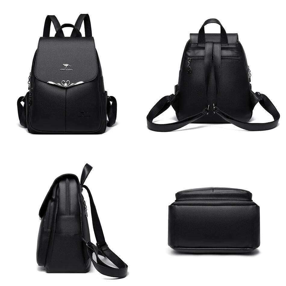 Luxury Fashion for Women School Bags Pu Leather Female Large Capacity Travel Bagpack Ladies Laptop Backpack Z260124
