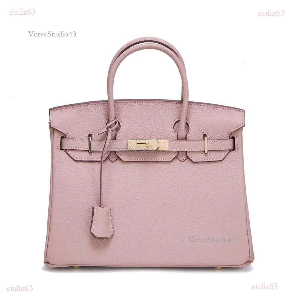 Ladies' handbag dinner h bag designer tote bag metal buckle large capacity handbag handmade leather with zipper pocket ladies' business bag 6ac