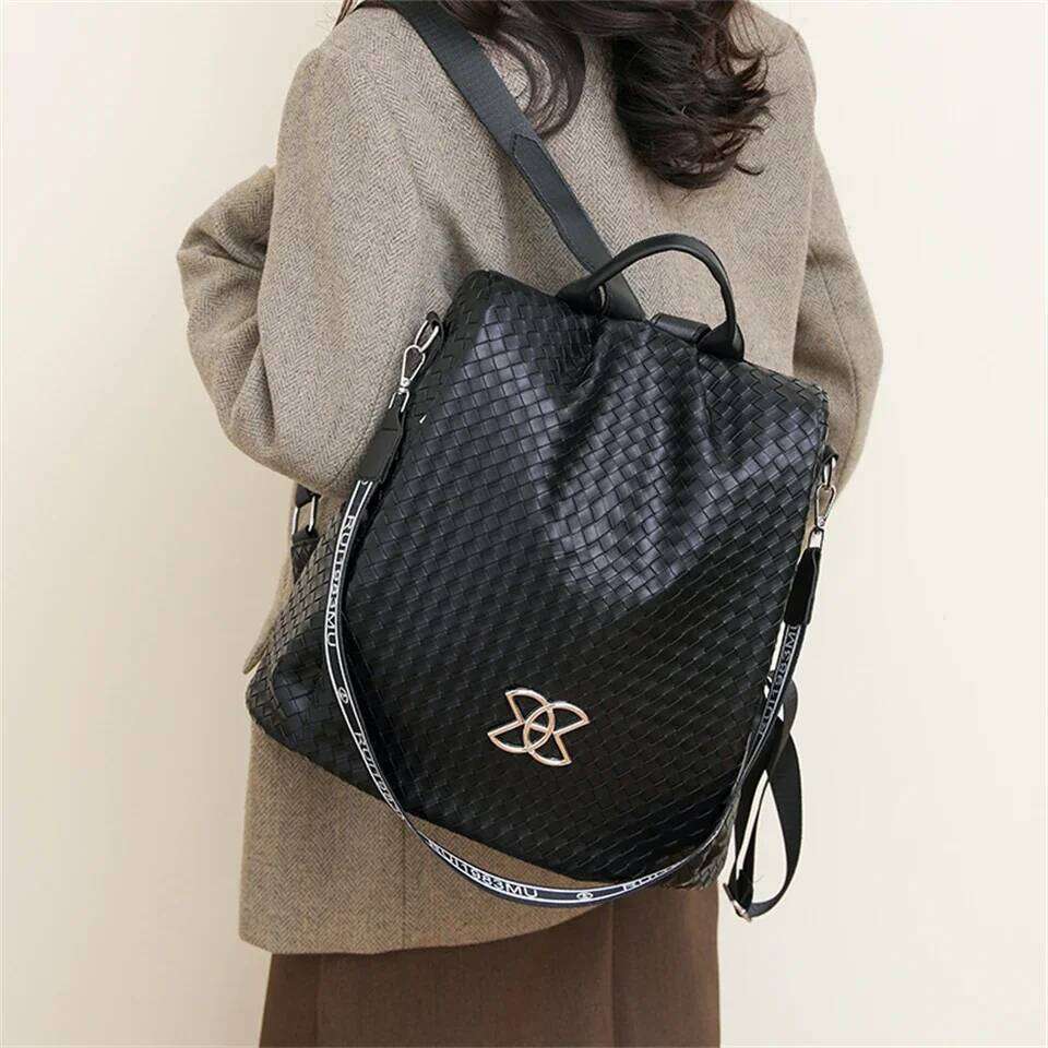 Women's Multifunction Backpacks Casual Nylon Solid Color School Bag For Girls Fashion Anti Theft Travel Bagpack Sac A Dos Z260124