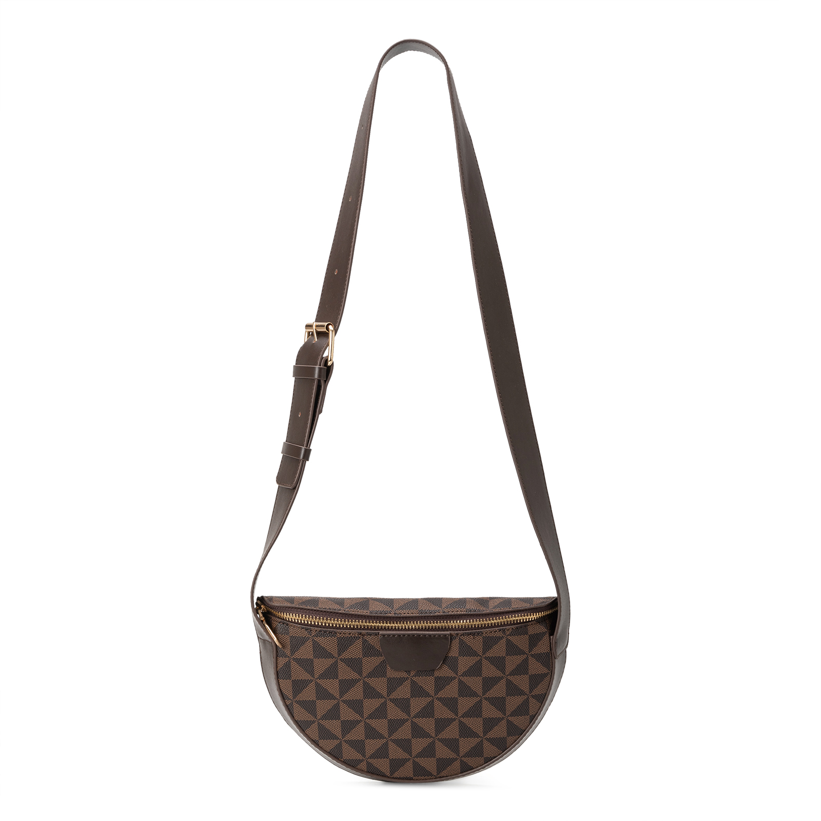 Lacel Urwebin 2026 new casual and fashionable waist bag printed wide shoulder strap coin purse simple and trendy saddle bag for women