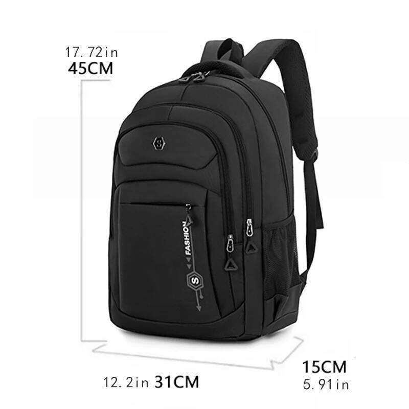 Commuter backpack - large capacity, adjustable shoulder straps, multiple compartments, suitable for school, travel, and work, tr Z260124