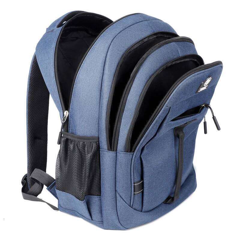 Large-capacity leisure backpack with multiple pockets - adjustable shoulder strap, zipper closure, polyester lining, suitable fo Z260124